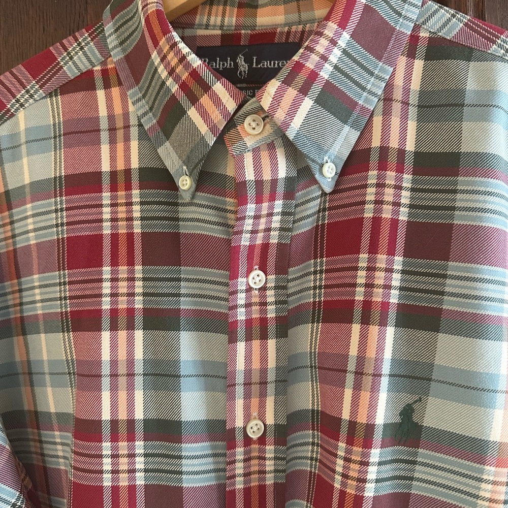Ralph Lauren classic button down shirt.